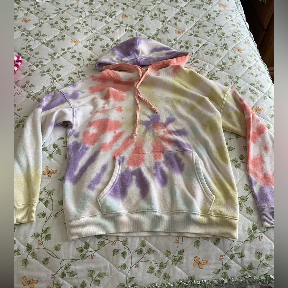 Oversized American Eagle Tie Dye Hoodie